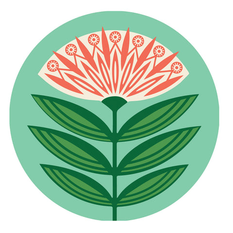 Jenny Duff Gillian Blease flower dahlia design table mats coasters placemats corkbacked Melamine Made in Britain