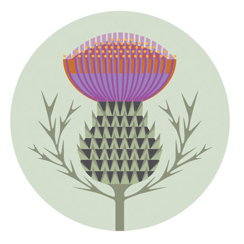 Jenny Duff Gillian Blease table mat tablemat coaster place mat placemat Melamine Thistle design