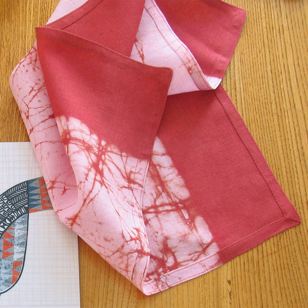 cranberry red napkin serviette  Jenny DuffRory Strudwick