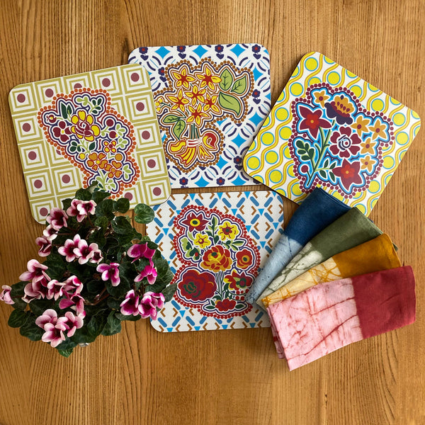 Silks by Jenny Duff: Vivacious design table mats