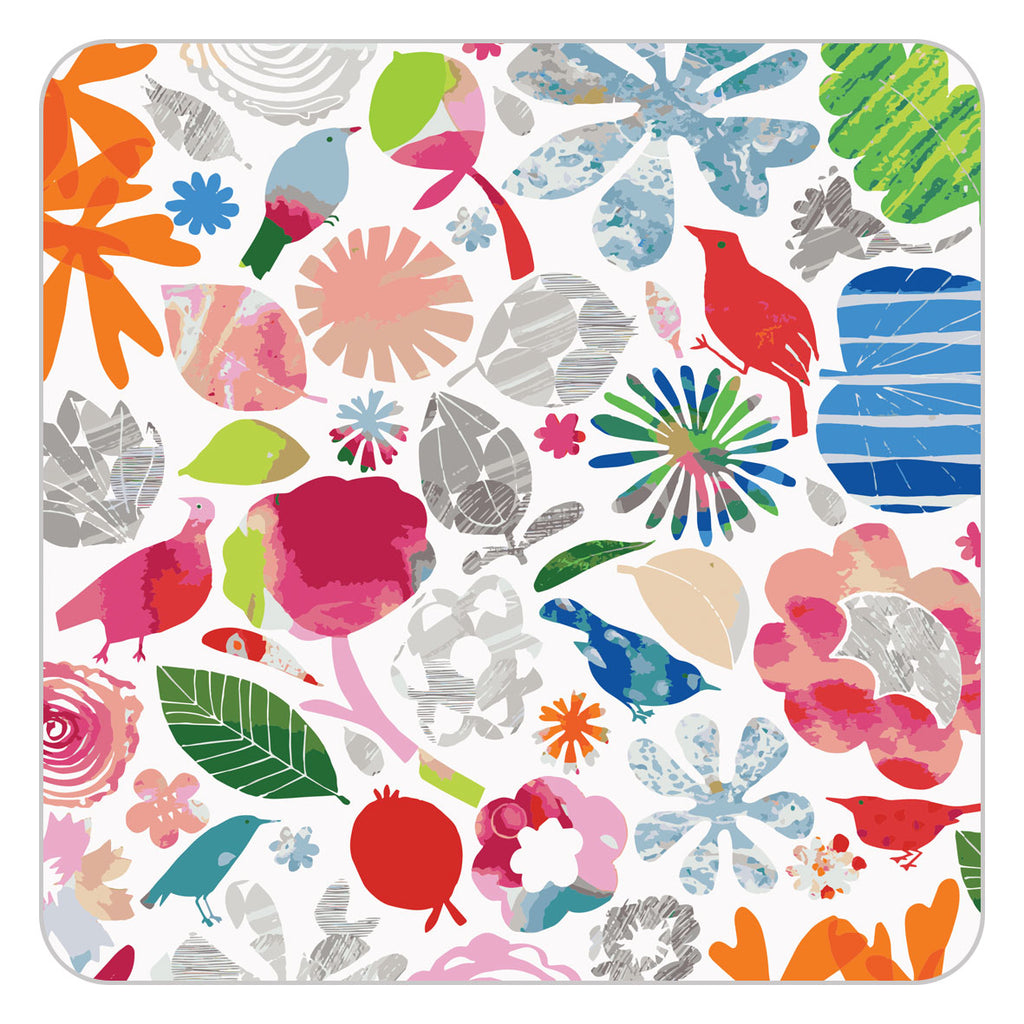 Magic Garden by Lindsay Marsden: Blossom design square table mat