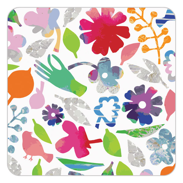 Magic Garden by Lindsay Marsden: Petal design square table mat